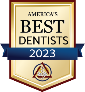 America's Best Dentist 2023 badge